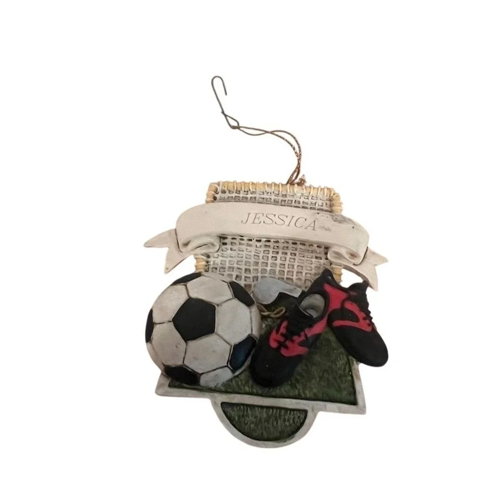 Kurt S Adler Soccer Christmas Ornament Customizable with Name‎ Jessica